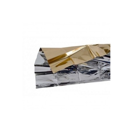 MANTA TERMICA ORO-PLATA 210 X 160 CM.