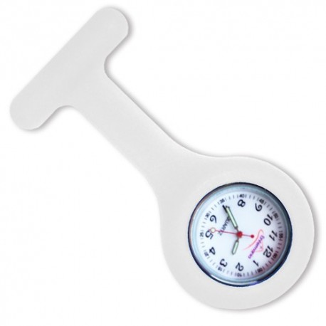 RELOJ DE SILICONA ENFERMANIA - BLANCO