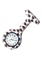 RELOJ DE SILICONA ENFERMANIA - HUELLAS B/N