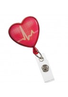 RETRACTIL CORAZON EKG - ROJO