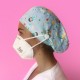 GORRO PELO LARGO CON BOTONES - SANITARIOS AGUAMARINA