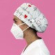 GORRO PELO LARGO CON BOTONES - FLUTTER BLANCO