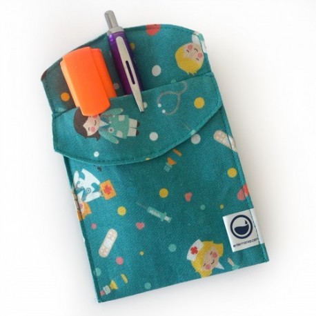 SALVABOLSILLOS ESTAMPADO INSTRUMENTAL MEDICO TURQUESA