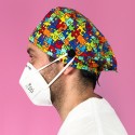 GORRO CASQUETE CON BOTONES TRENCADIS