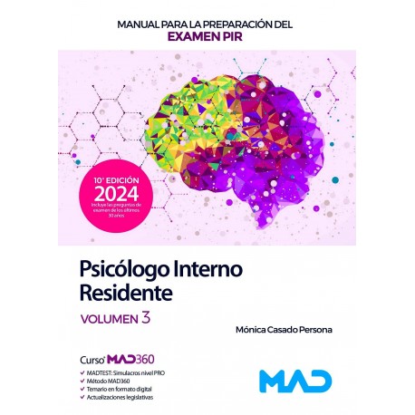 MANUAL PARA LA PREPARACION DEL EXAMEN PIR. PSICOLOGO INTERNO RESIDENTE VOLUMEN 3