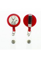 RETRACTIL PLASTICO - REDONDO FONENDO - ROJO