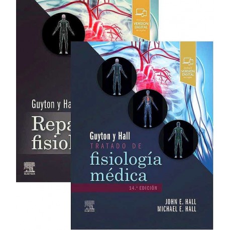 LOTE GUYTON Y HALL TRATADO DE FISOLOGIA MEDICA + GUYTON Y HALL REPASO DE FISIOLOGIA