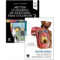 LOTE NETTER CUADERNO DE ANATOMIA HUMANA PARA COLOREAR + ANATOMIA HUMANA PARA ESTUDIANTES DE CIENCIAS DE LA SALUD