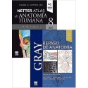 LOTE GRAY REPASO DE ANATOMIA + NETTER ATLAS DE ANATOMIA HUMANA ABORDAJE REGIONAL