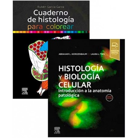 LOTE CUADERNO DE HISTOLOGIA PARA COLOREAR + HISTOLOGIA Y BIOLOGIA CELULAR