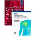 LOTE GRAY ANATOMIA PARA ESTUDIANTES + FENEIS NOMENCLATURA ANATOMIA ILUSTRADA