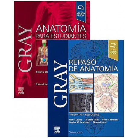 LOTE GRAY ANATOMIA PARA ESTUDIANTES + GRAY REPASO DE ANATOMIA