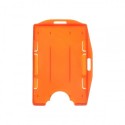 PORTA ID-TARJETAS DOBLE CARA BIDIRECCIONAL - MANDARINA