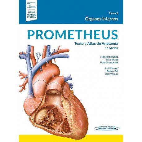 PROMETHEUS TEXTO Y ATLAS DE ANATOMIA TOMO 2. ORGANOS INTERNOS (INCLUYE VERSION ELECTRONICA)