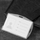PORTA ID-TARJETAS DOBLE CARA BIDIRECCIONAL - TRANSPARENTE