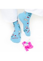 CALCETINES ESTAMPADOS HEALTHY TOOLS COLOR CELESTE