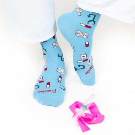 CALCETINES ESTAMPADOS HEALTHY TOOLS COLOR CELESTE