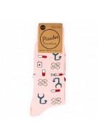 CALCETINES ESTAMPADOS HEALTHY TOOLS COLOR ROSA