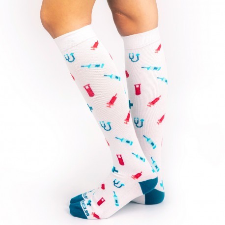 CALCETINES COMPRESIVOS ESTAMPADO HOSPITAL