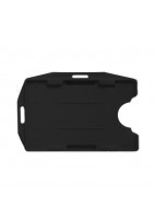 PORTA ID-TARJETAS DOBLE CARA BIDIRECCIONAL - NEGRO