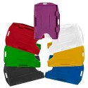 PORTA ID-TARJETAS DOBLE CARA BIDIRECCIONAL - ROJO