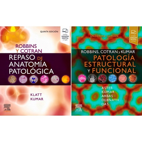LOTE ROBBINS Y COTRAN REPASO DE ANATOMIA PATOLOGICA + ROBBINS Y COTRAN PATOLOGICA ESTRUCTURAL Y FUNCIONAL