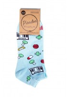 CALCETINES TOBILLEROS ESTAMPADOS FARMACIA