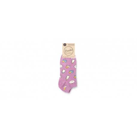 CALCETINES TOBILLEROS ESTAMPADOS PEDIATRIA LAVANDA