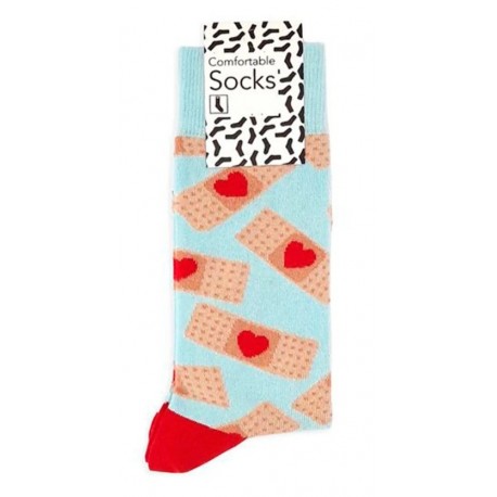 CALCETINES ESTAMPADOS TIRITAS TALLA 36-41