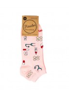 CALCETINES TOBILLEROS ESTAMPADOS HEALTHY TOOLS ROSA