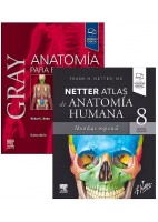 LOTE GRAY ANATOMIA PARA ESTUDIANTES + NETTER ATLAS DE ANATOMIA HUMANA ABORDAJE REGIONAL