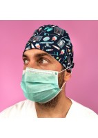 GORRO CASQUETE CON BOTONES INSTRUMENTAL MARINO