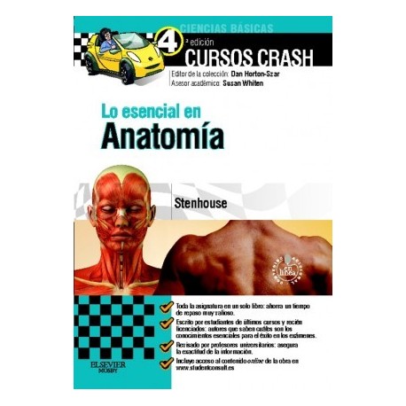 LO ESENCIAL EN ANATOMIA+ STUDENT CONSULT EN ESPAÑOL (CURSOS CRASH)